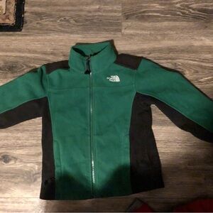The North Face Kids Green and Black Puffer Jacket